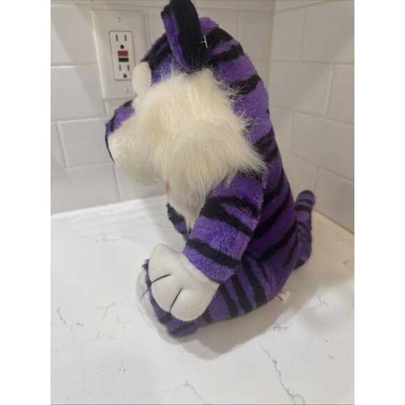 Vintage Purple & Black Tiger Plushland Toy Company 1999 plush - Picture 5 of 8
